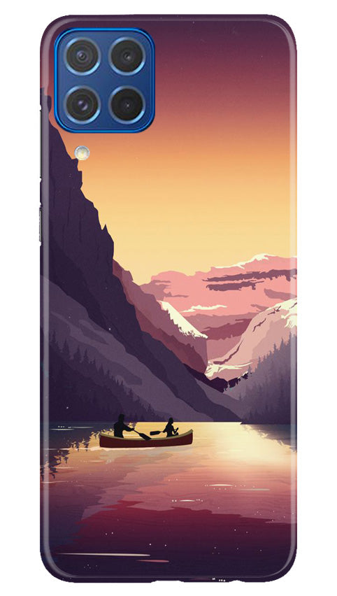 Mountains Boat Case for Samsung Galaxy M62 (Design - 150)