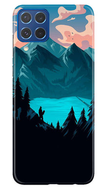Mountains Mobile Back Case for Samsung Galaxy M62 (Design - 155)