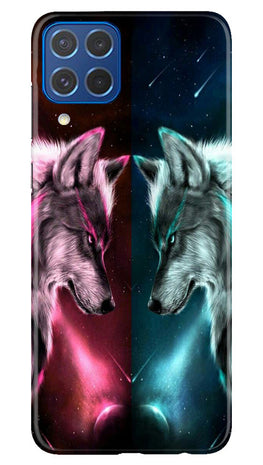 Wolf fight Case for Samsung Galaxy M62 (Design No. 190)