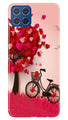 Red Heart Cycle Case for Samsung Galaxy M62 (Design No. 191)