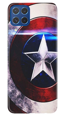 Captain America Shield Mobile Back Case for Samsung Galaxy M62 (Design - 219)