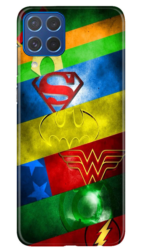 Superheros Logo Case for Samsung Galaxy M62 (Design No. 220)