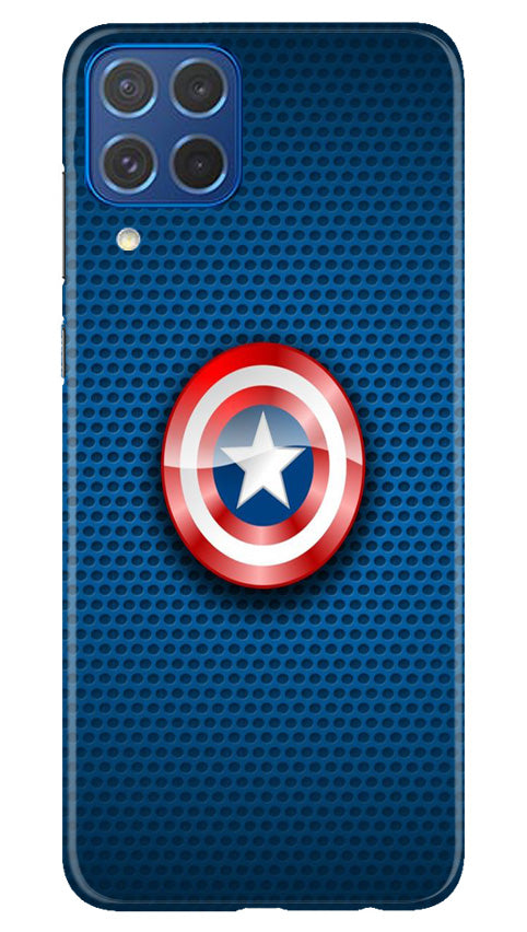 Captain America Shield Case for Samsung Galaxy M62 (Design No. 222)