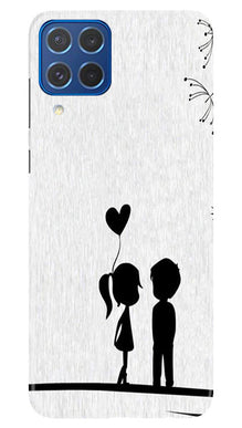 Cute Kid Couple Mobile Back Case for Samsung Galaxy M62 (Design - 252)