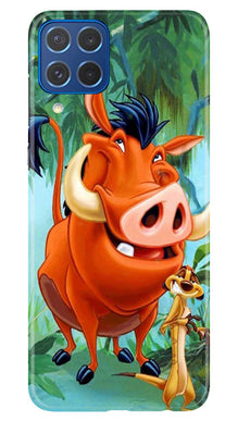 Timon and Pumbaa Mobile Back Case for Samsung Galaxy M62 (Design - 267)