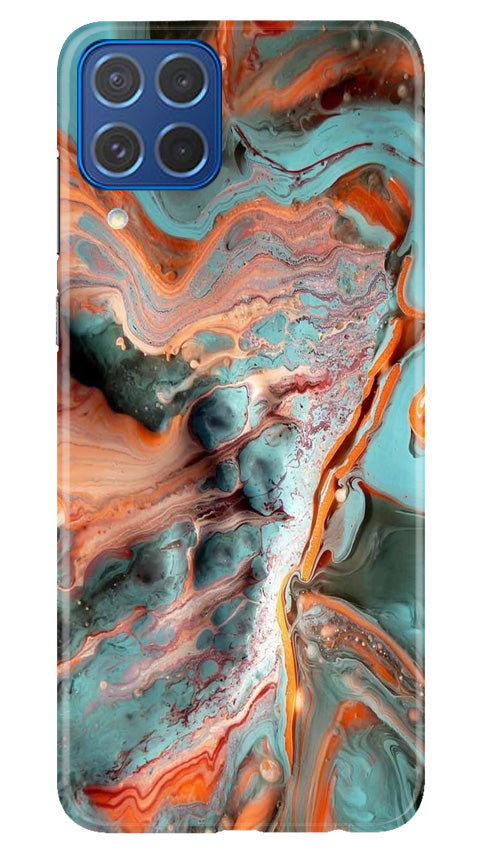 Marble Texture Mobile Back Case for Samsung Galaxy M62 (Design - 271)