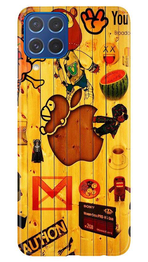 Wooden Texture Mobile Back Case for Samsung Galaxy M62 (Design - 326)