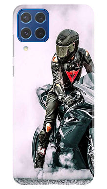 Biker Mobile Back Case for Samsung Galaxy M62 (Design - 342)
