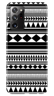 Black white Pattern Mobile Back Case for Samsung Galaxy Note 20 Ultra (Design - 5)