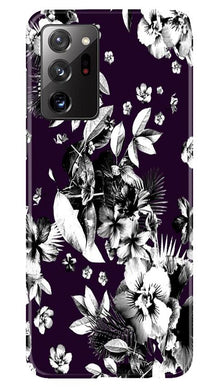 white flowers Mobile Back Case for Samsung Galaxy Note 20 (Design - 7)