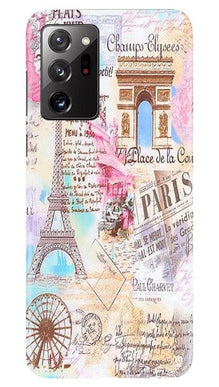 Paris Eiftel Tower Mobile Back Case for Samsung Galaxy Note 20 (Design - 54)