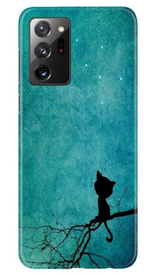 Moon cat Mobile Back Case for Samsung Galaxy Note 20 (Design - 70)
