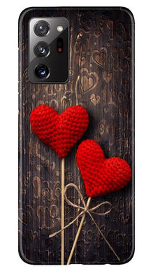Red Hearts Mobile Back Case for Samsung Galaxy Note 20 (Design - 80)