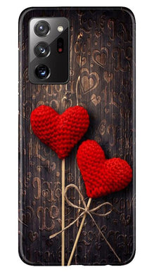 Red Hearts Mobile Back Case for Samsung Galaxy Note 20 Ultra (Design - 80)