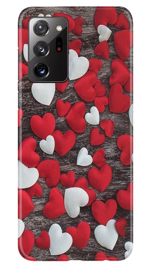 Red White Hearts Case for Samsung Galaxy Note 20(Design - 105)