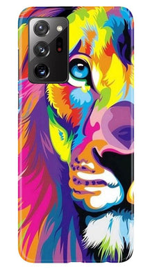 Colorful Lion Mobile Back Case for Samsung Galaxy Note 20  (Design - 110)