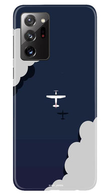 Clouds Plane Mobile Back Case for Samsung Galaxy Note 20 (Design - 196)