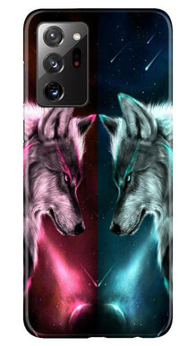 Wolf fight Mobile Back Case for Samsung Galaxy Note 20 Ultra (Design - 221)
