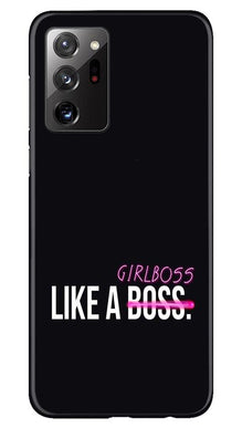 Like a Girl Boss Mobile Back Case for Samsung Galaxy Note 20 (Design - 265)