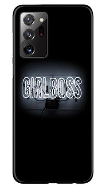 Girl Boss Black Mobile Back Case for Samsung Galaxy Note 20 (Design - 268)