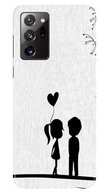 Cute Kid Couple Mobile Back Case for Samsung Galaxy Note 20 (Design - 283)