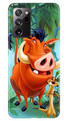Timon and Pumbaa Mobile Back Case for Samsung Galaxy Note 20 (Design - 305)
