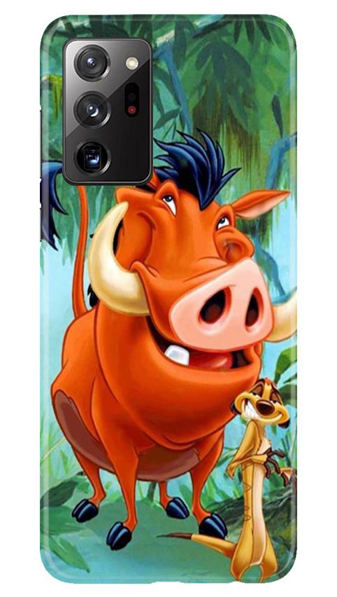 Timon and Pumbaa Mobile Back Case for Samsung Galaxy Note 20 (Design - 305)