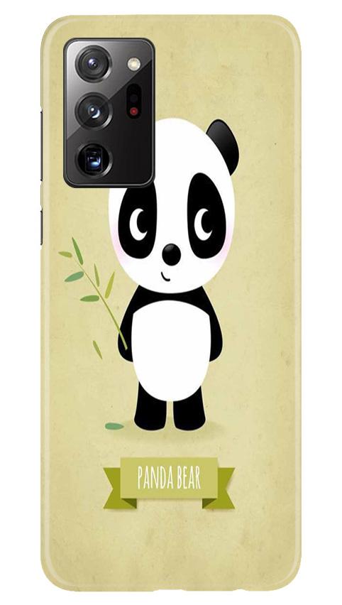 Panda Bear Mobile Back Case for Samsung Galaxy Note 20 (Design - 317)