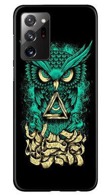 Owl Mobile Back Case for Samsung Galaxy Note 20 (Design - 358)