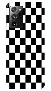 Black White Boxes Mobile Back Case for Samsung Galaxy Note 20 (Design - 372)