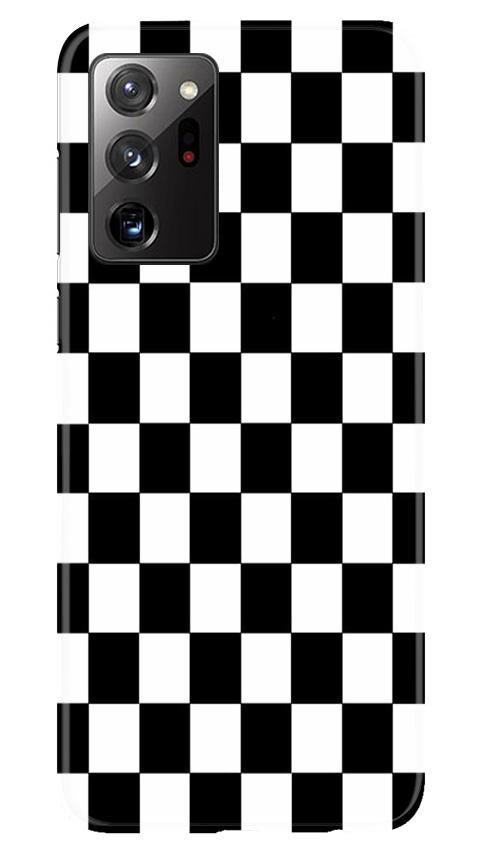 Black White Boxes Mobile Back Case for Samsung Galaxy Note 20 Ultra (Design - 372)