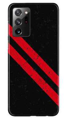Black Red Pattern Mobile Back Case for Samsung Galaxy Note 20 Ultra (Design - 373)