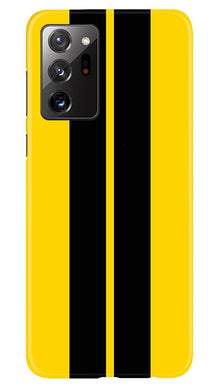 Black Yellow Pattern Mobile Back Case for Samsung Galaxy Note 20 (Design - 377)