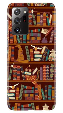 Book Shelf Mobile Back Case for Samsung Galaxy Note 20 (Design - 390)