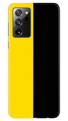 Black Yellow Pattern Mobile Back Case for Samsung Galaxy Note 20 (Design - 397)