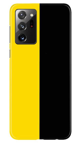 Black Yellow Pattern Mobile Back Case for Samsung Galaxy Note 20 Ultra (Design - 397)