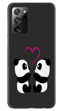 Panda Love Mobile Back Case for Samsung Galaxy Note 20 Ultra (Design - 398)