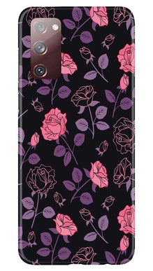 Rose Pattern Mobile Back Case for Galaxy S20 FE (Design - 2)