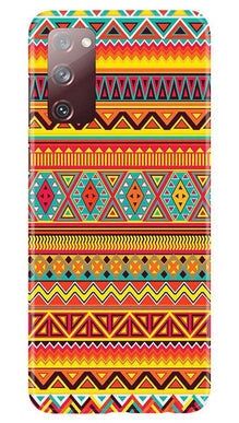 Zigzag line pattern Mobile Back Case for Galaxy S20 FE (Design - 4)