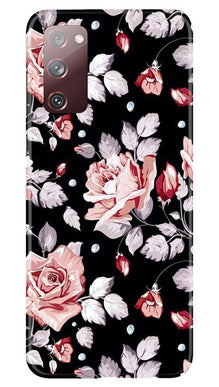 Pink rose Mobile Back Case for Galaxy S20 FE (Design - 12)