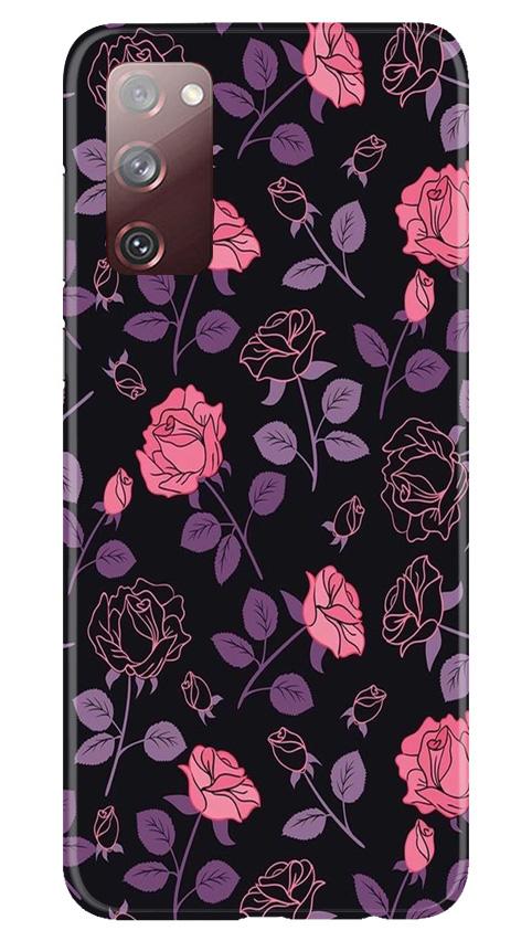 Rose Black Background Case for Galaxy S20 FE