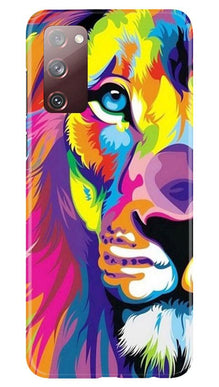 Colorful Lion Mobile Back Case for Galaxy S20 FE  (Design - 110)