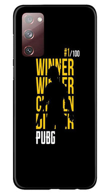 Pubg Winner Winner Mobile Back Case for Galaxy S20 FE  (Design - 177)