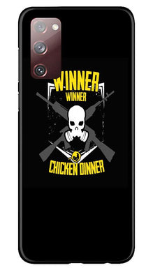 Winner Winner Chicken Dinner Mobile Back Case for Galaxy S20 FE  (Design - 178)