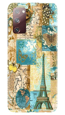 Travel Eiffel Tower Mobile Back Case for Galaxy S20 FE (Design - 206)