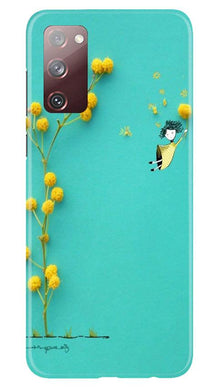 Flowers Girl Mobile Back Case for Galaxy S20 FE (Design - 216)