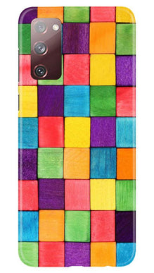 Colorful Square Mobile Back Case for Galaxy S20 FE (Design - 218)