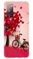 Red Heart Cycle Case for Galaxy S20 FE (Design No. 222)