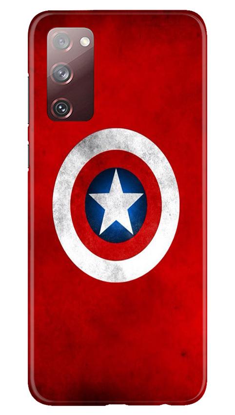 Captain America Case for Galaxy S20 FE (Design No. 249)