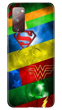 Superheros Logo Mobile Back Case for Galaxy S20 FE (Design - 251)
